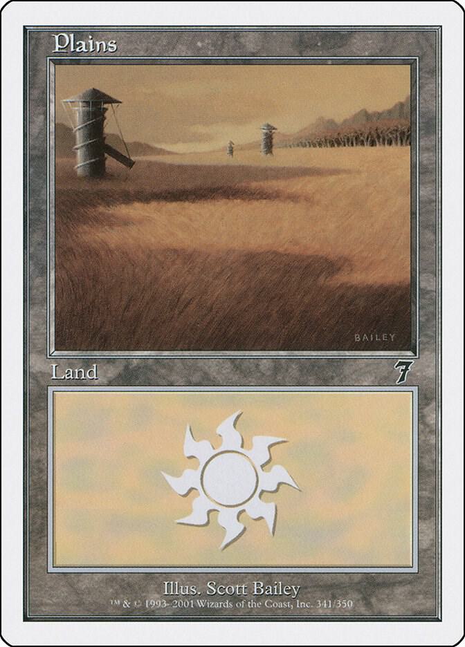 Plains 341 card from 7th Edition