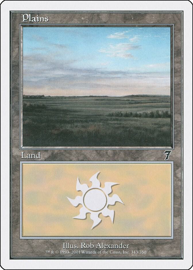 Plains 343 card from 7th Edition