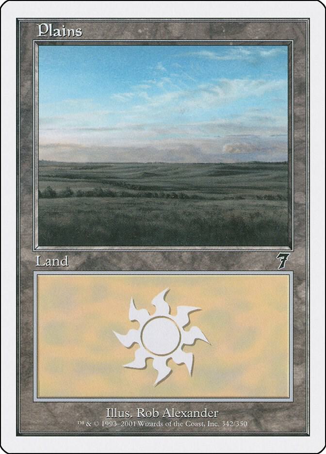 Plains 342 card from 7th Edition