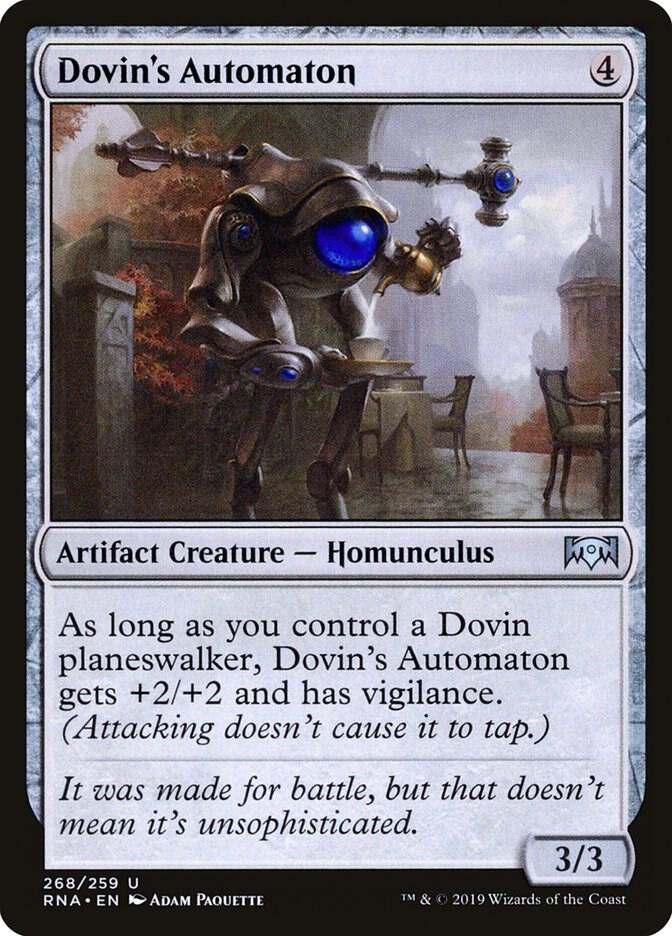 Dovin's Automaton 268 card from Ravnica Allegiance