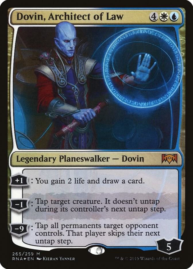 Dovin, Architect of Law 265 card from Ravnica Allegiance