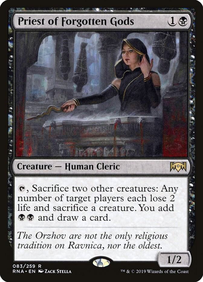 Priest of Forgotten Gods 83 card from Ravnica Allegiance