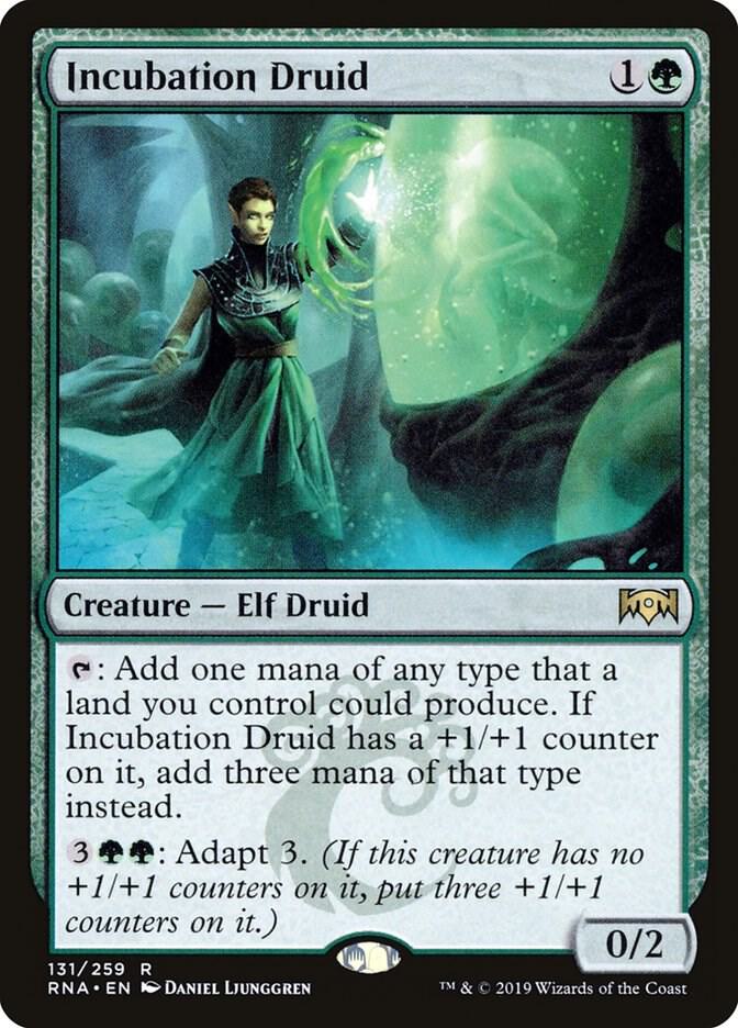Incubation Druid 131 card from Ravnica Allegiance
