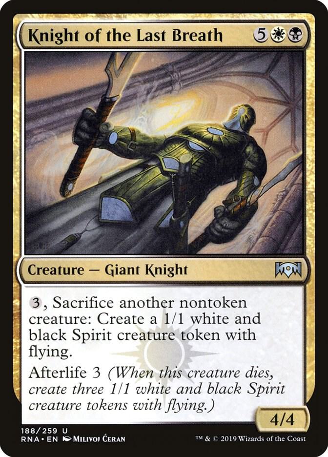 Knight of the Last Breath 188 card from Ravnica Allegiance