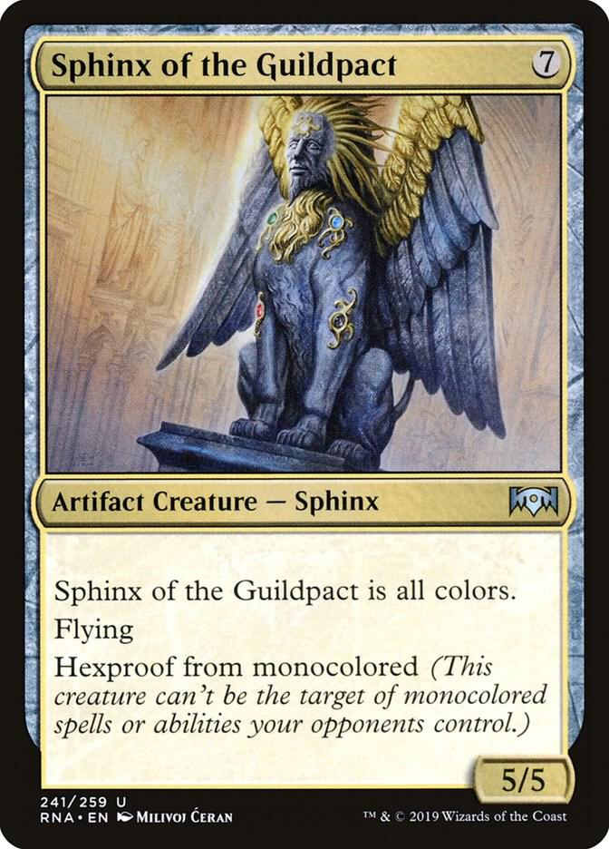 Sphinx of the Guildpact 241 card from Ravnica Allegiance