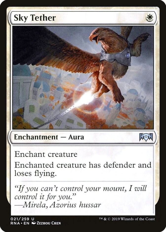 Sky Tether 21 card from Ravnica Allegiance