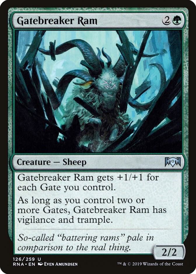 Gatebreaker Ram 126 card from Ravnica Allegiance