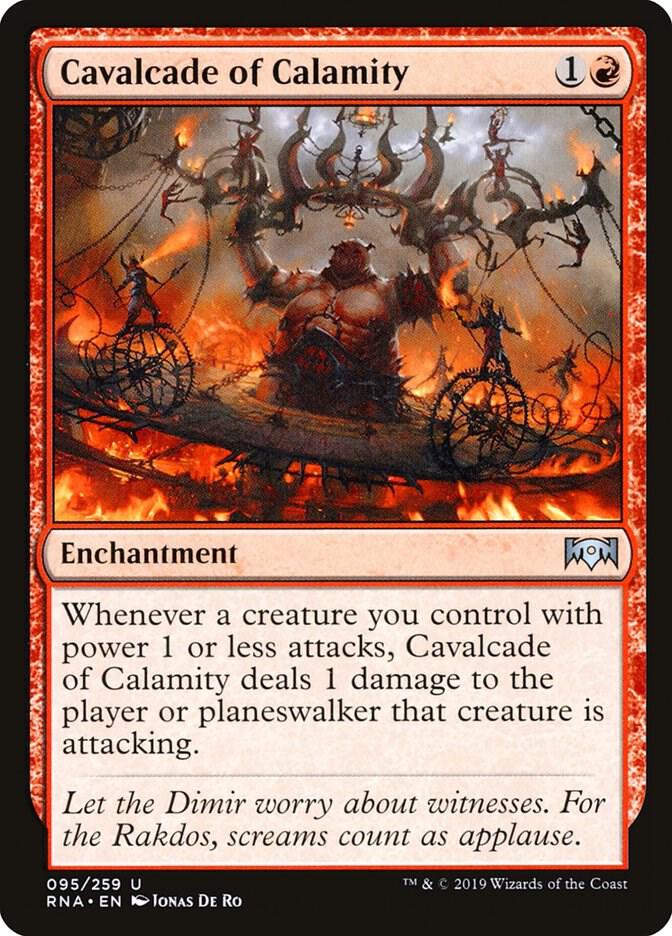 Cavalcade of Calamity 95 card from Ravnica Allegiance