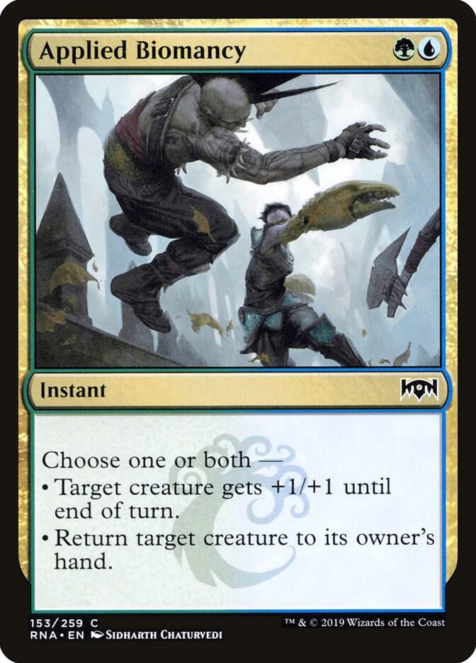 Applied Biomancy 153 card from Ravnica Allegiance