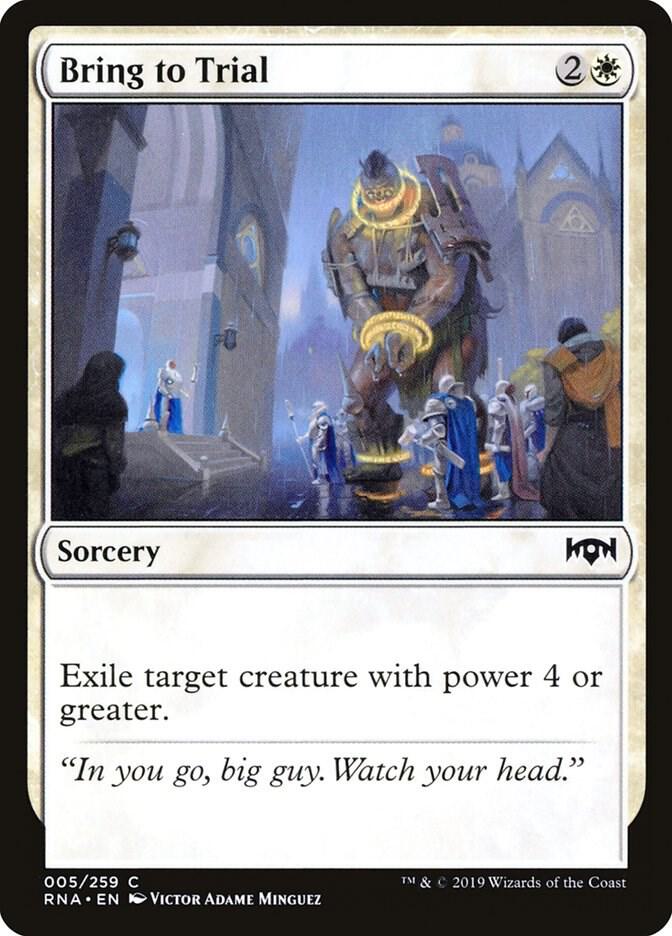 Bring to Trial 5 card from Ravnica Allegiance
