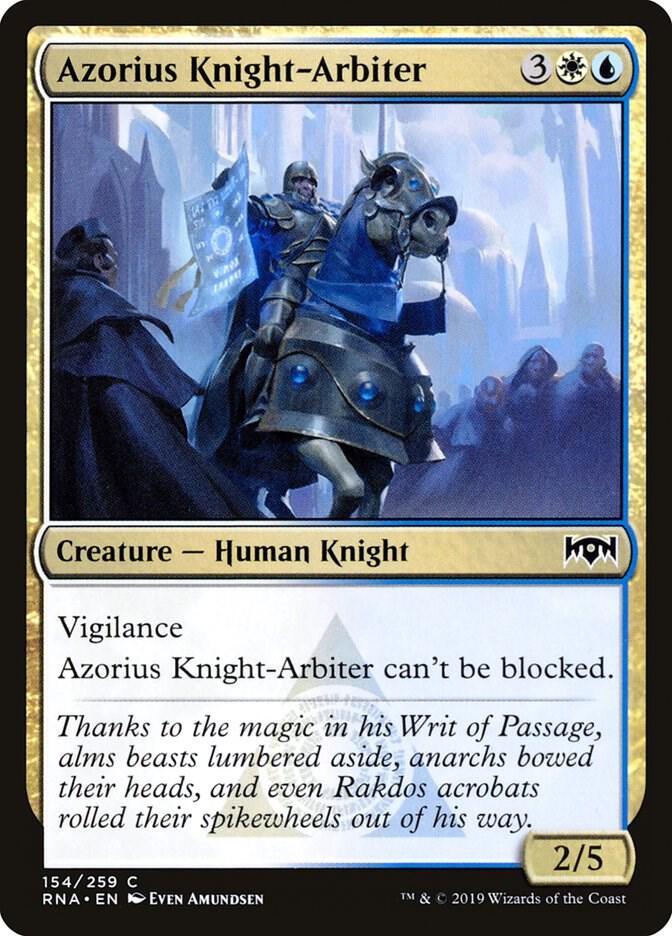 Azorius Knight-Arbiter 154 card from Ravnica Allegiance