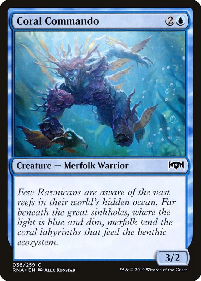 Coral Commando 36 card from Ravnica Allegiance