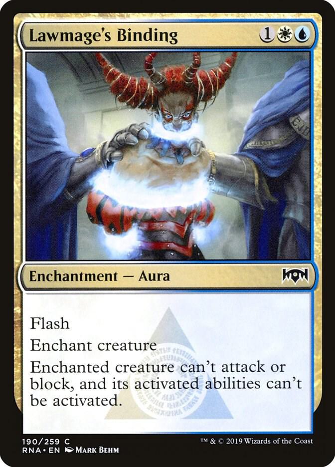Lawmage's Binding 190 card from Ravnica Allegiance