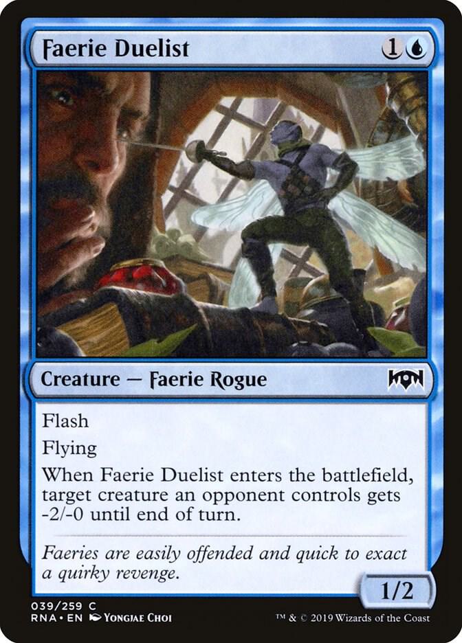 Faerie Duelist 39 card from Ravnica Allegiance