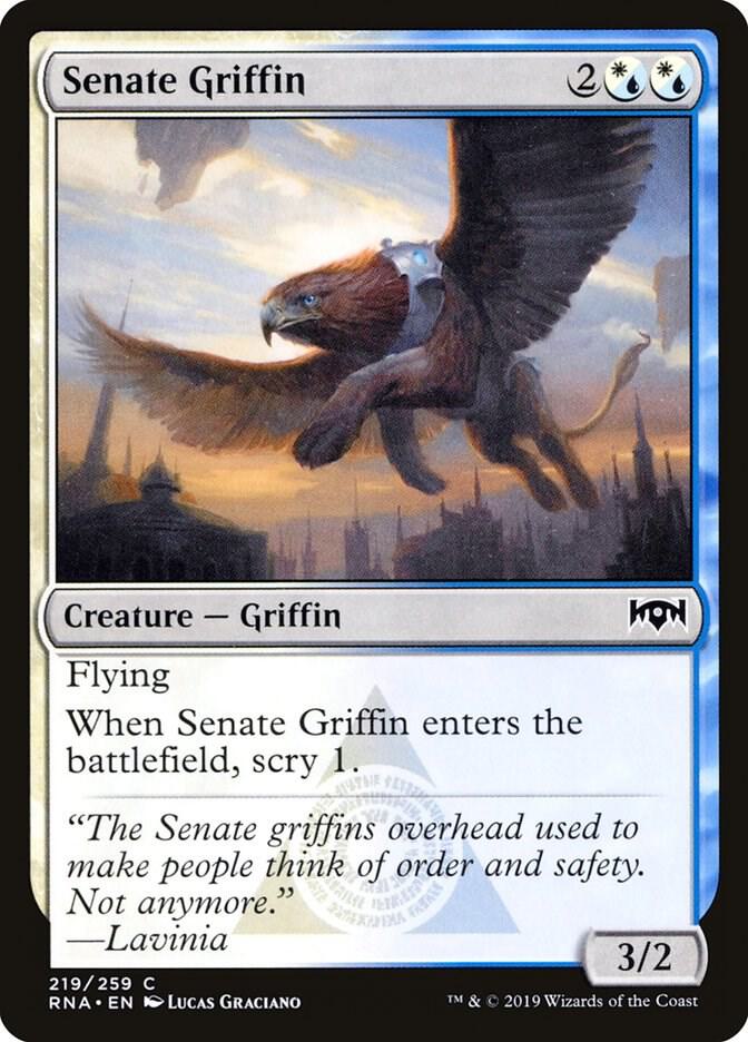 Senate Griffin 219 card from Ravnica Allegiance