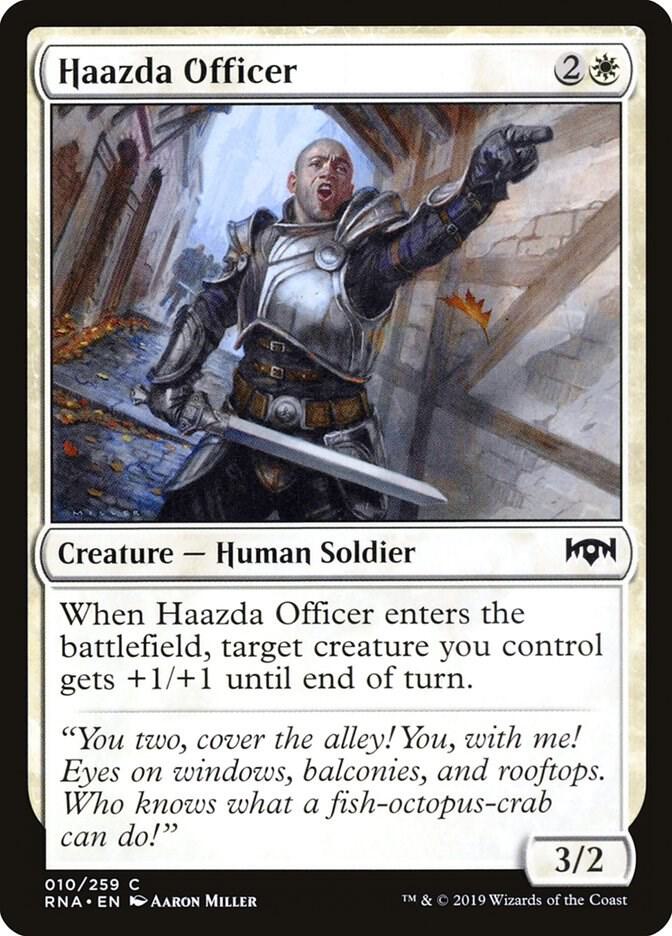 Haazda Officer 10 card from Ravnica Allegiance