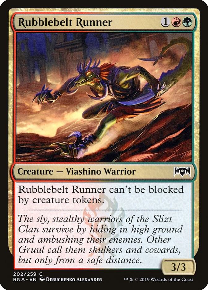Rubblebelt Runner 202 card from Ravnica Allegiance