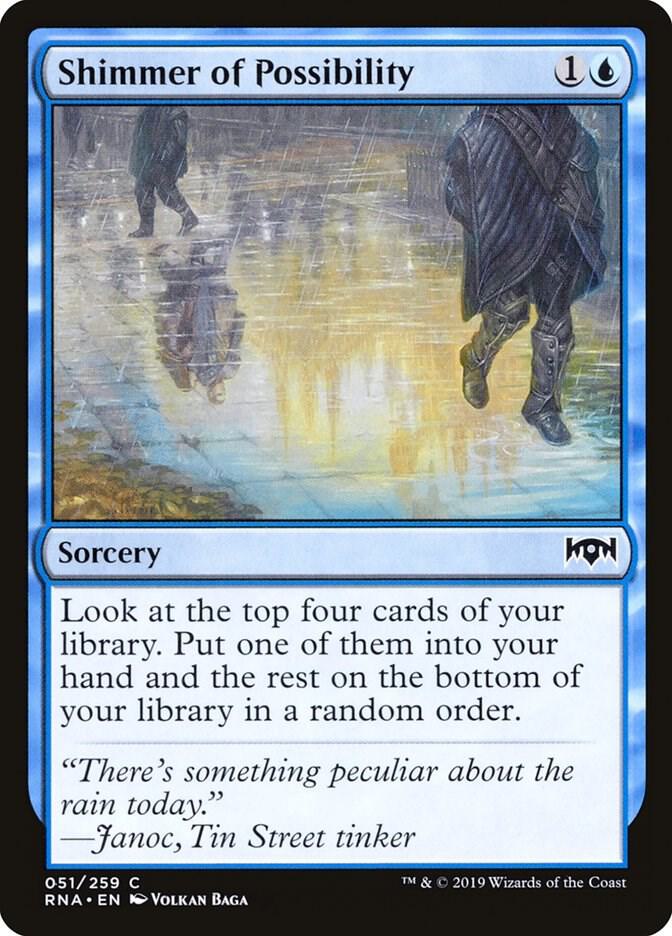 Shimmer of Possibility 51 card from Ravnica Allegiance