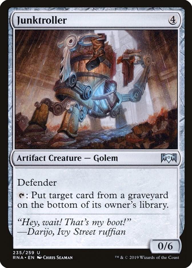 Junktroller 235 card from Ravnica Allegiance