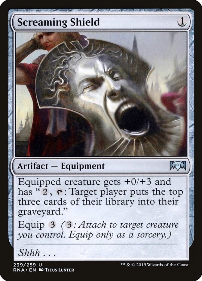 Screaming Shield 239 card from Ravnica Allegiance