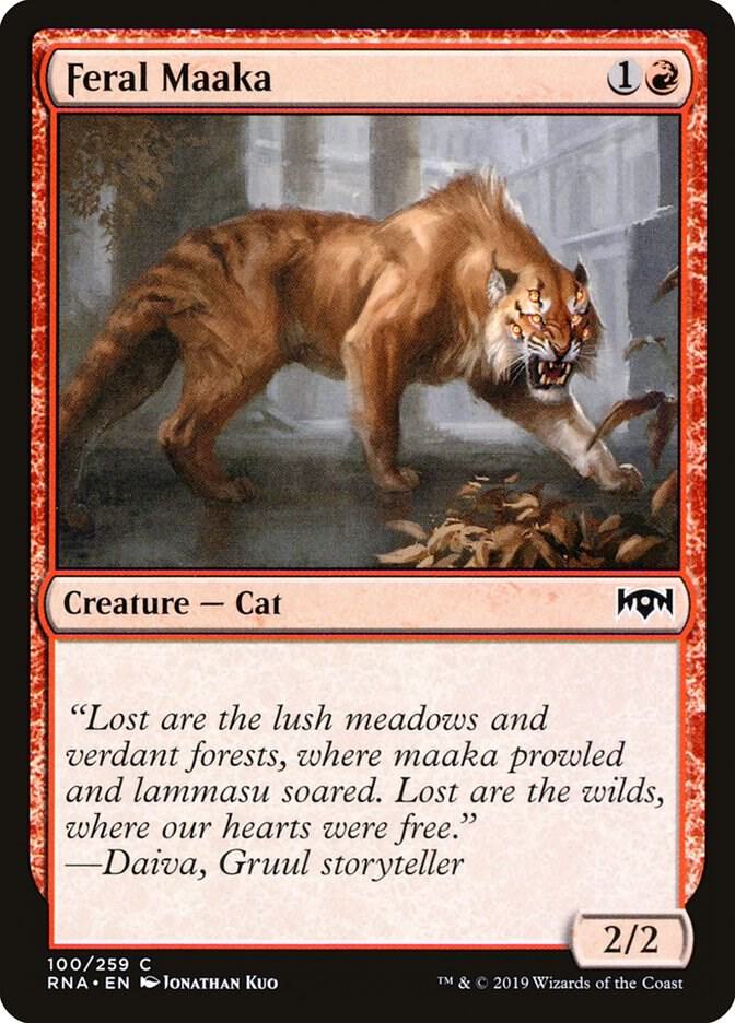 Feral Maaka 100 card from Ravnica Allegiance