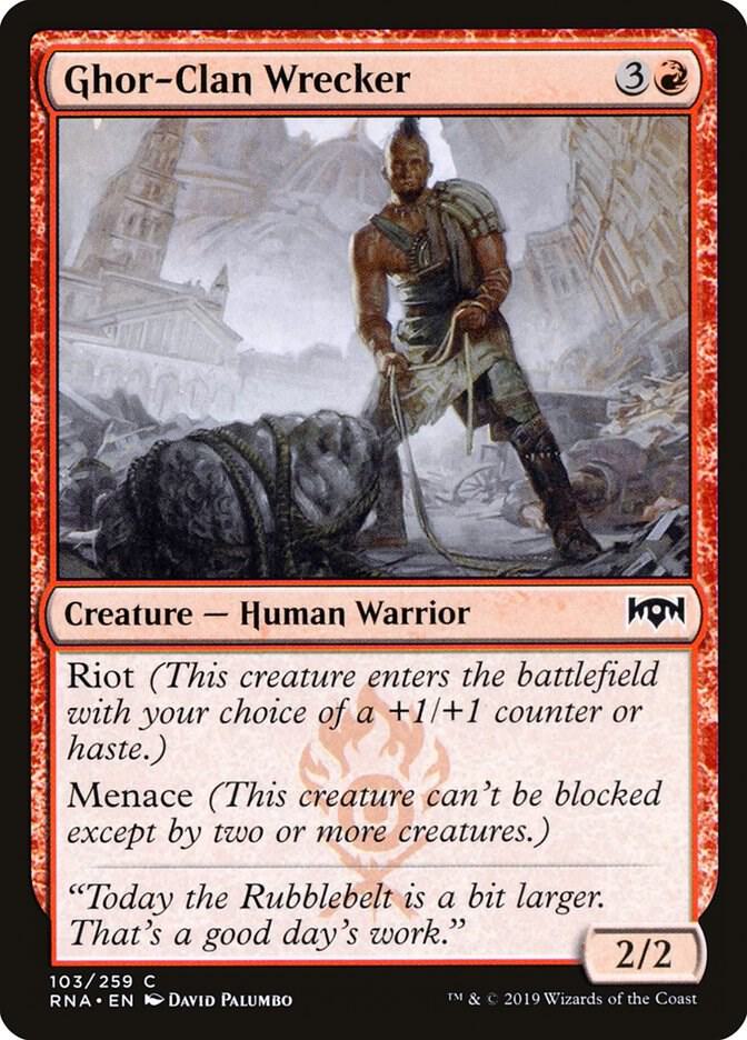 Ghor-Clan Wrecker 103 card from Ravnica Allegiance