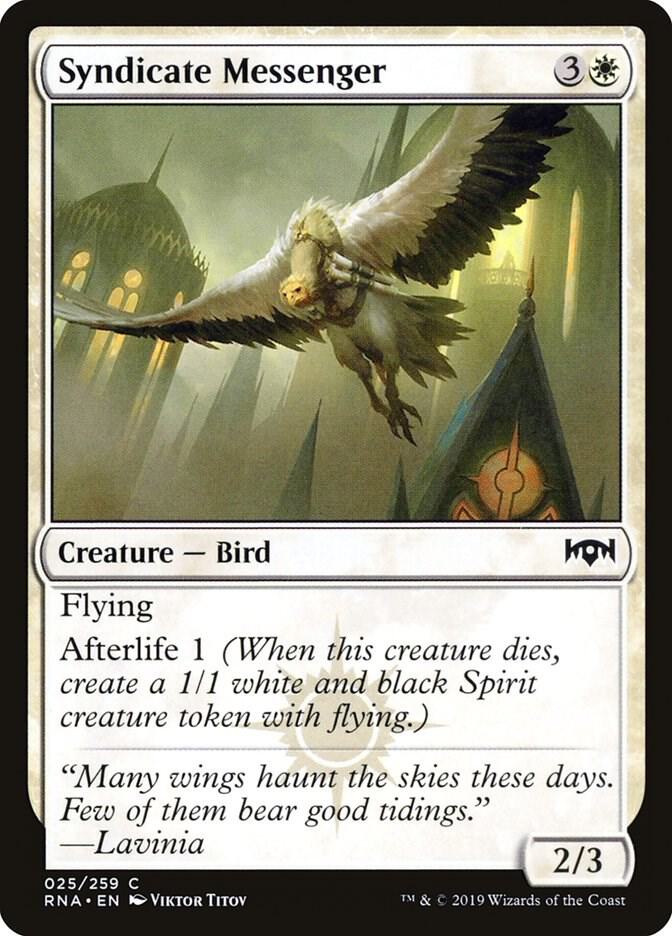 Syndicate Messenger 25 card from Ravnica Allegiance