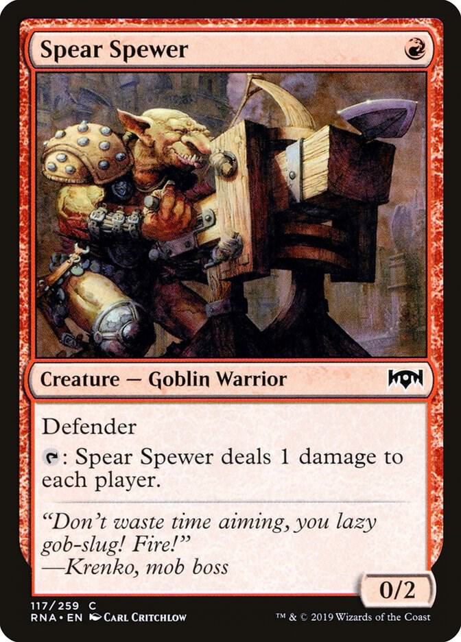 Spear Spewer 117 card from Ravnica Allegiance