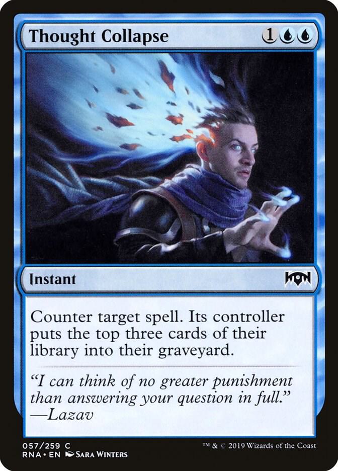 Thought Collapse 57 card from Ravnica Allegiance