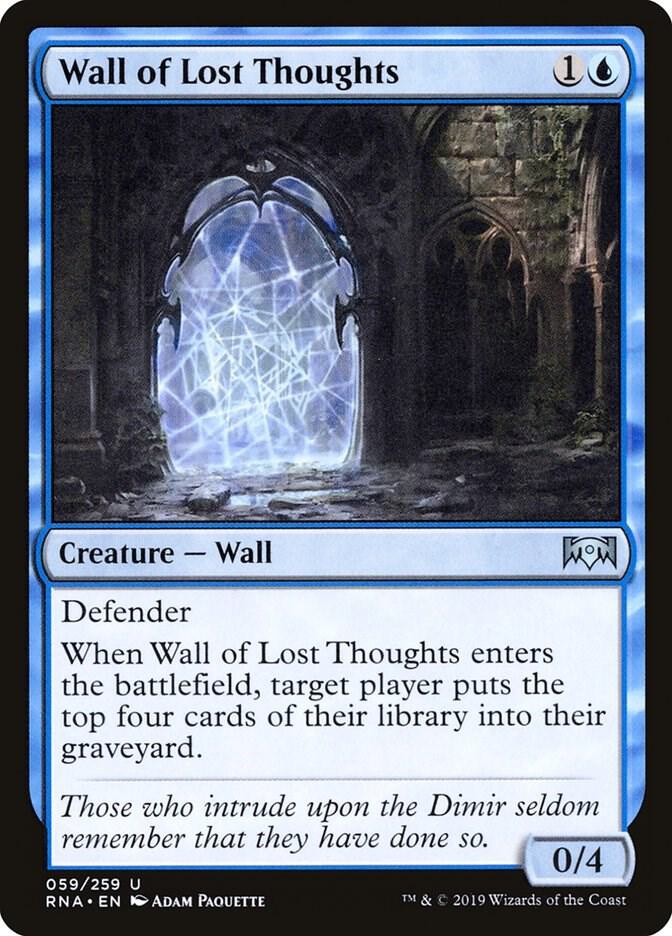 Wall of Lost Thoughts 59 card from Ravnica Allegiance