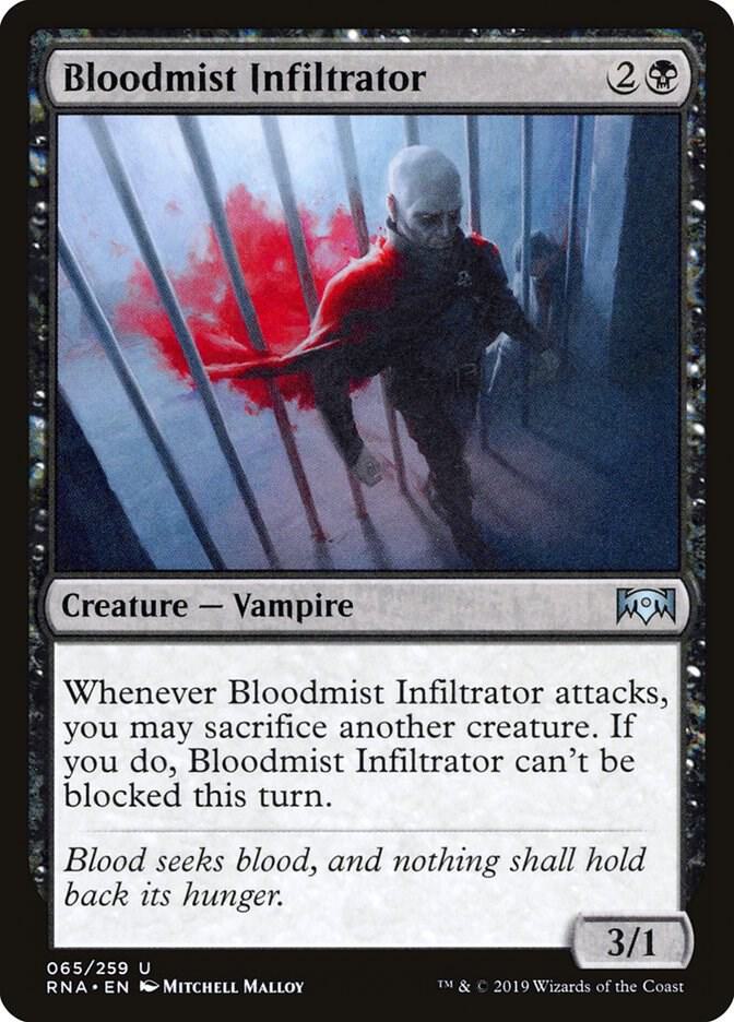 Bloodmist Infiltrator 65 card from Ravnica Allegiance