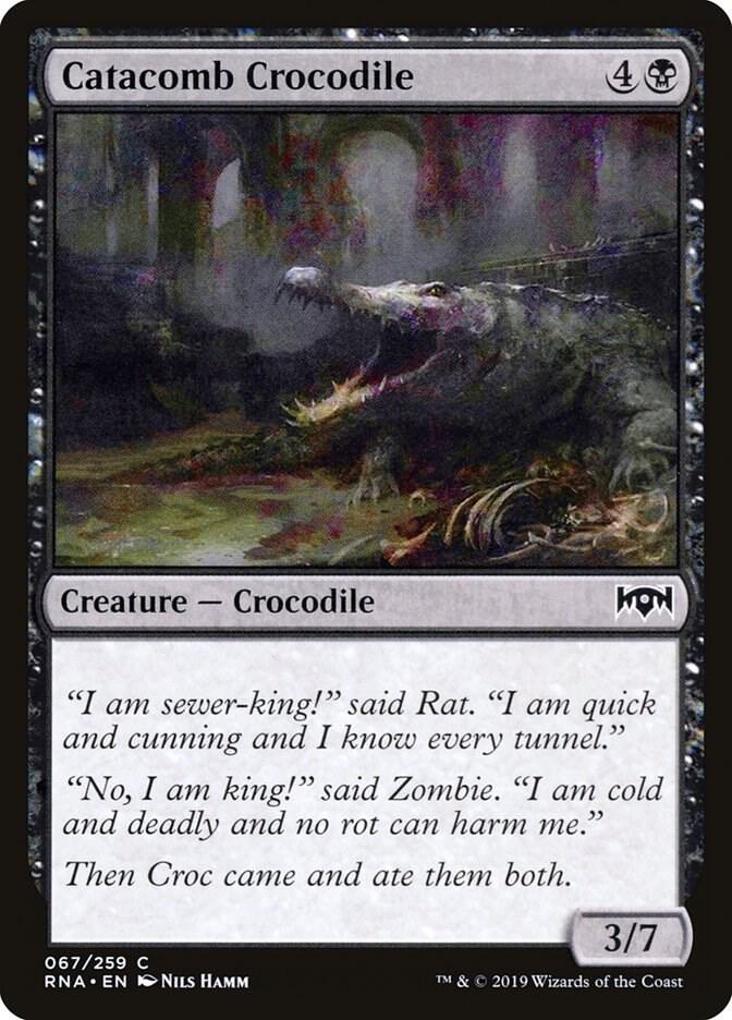 Catacomb Crocodile 67 card from Ravnica Allegiance