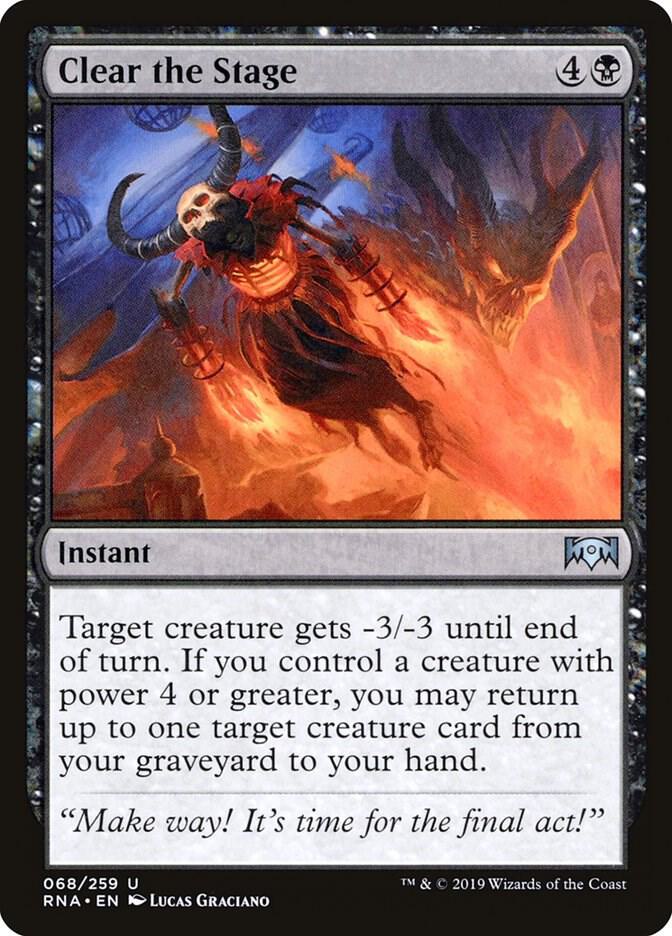 Clear the Stage 68 card from Ravnica Allegiance