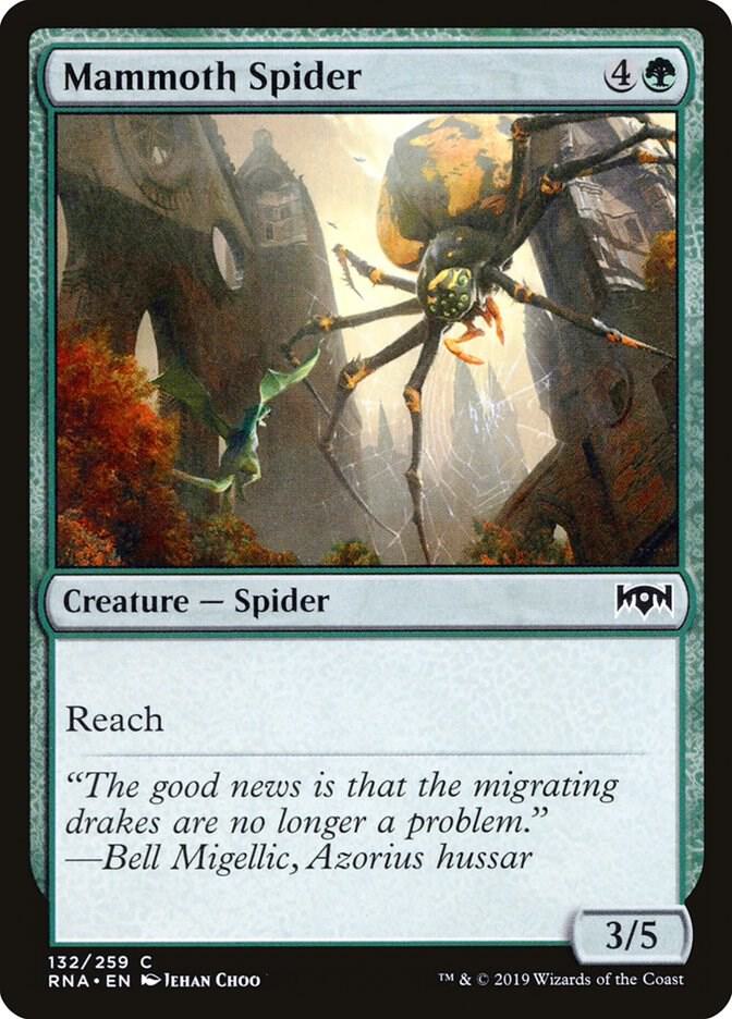 Mammoth Spider 132 card from Ravnica Allegiance