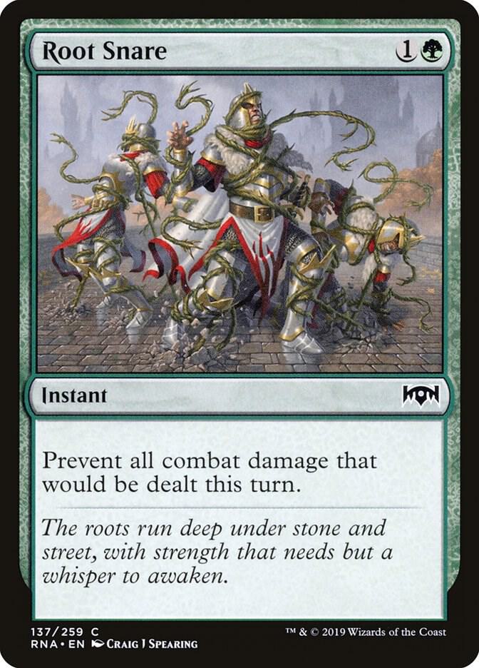 Root Snare 137 card from Ravnica Allegiance