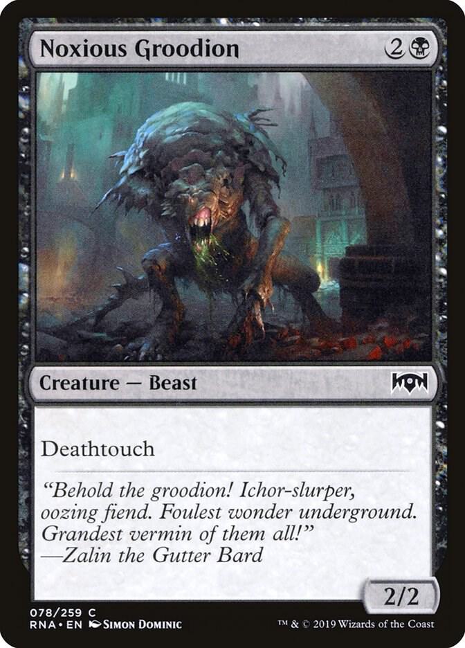 Noxious Groodion 78 card from Ravnica Allegiance