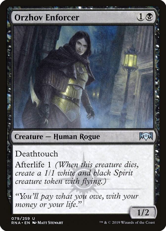 Orzhov Enforcer 79 card from Ravnica Allegiance