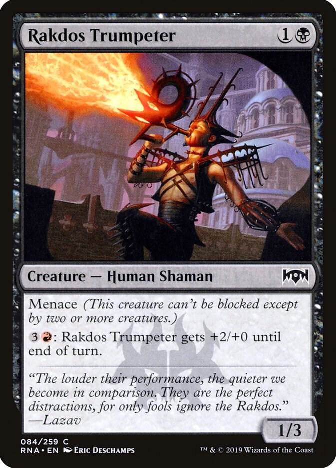 Rakdos Trumpeter 84 card from Ravnica Allegiance