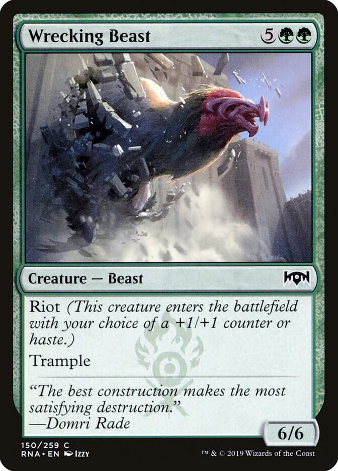 Wrecking Beast 150 card from Ravnica Allegiance
