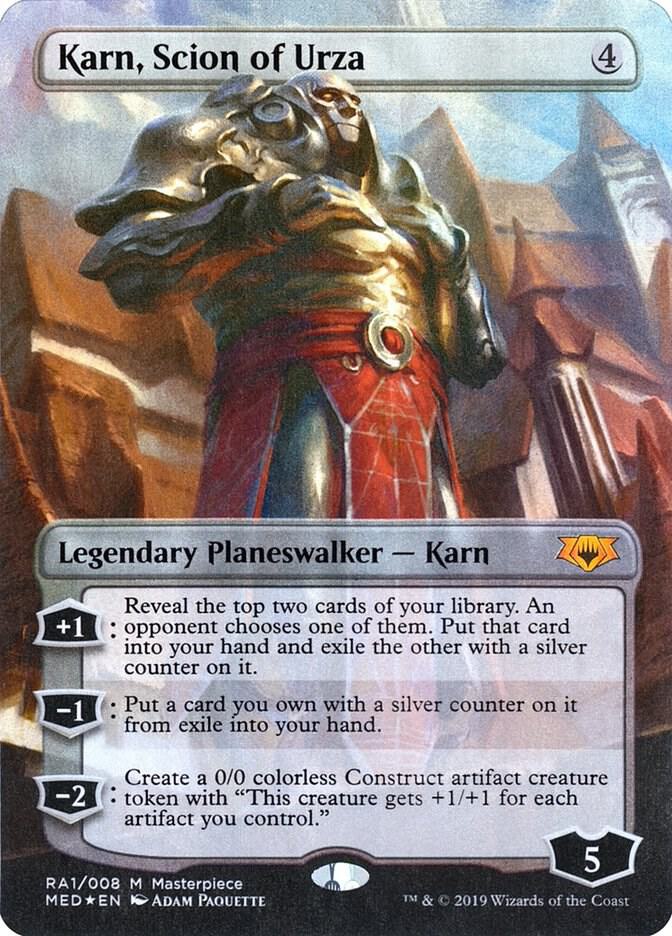 Karn, Scion of Urza RA1 card from Mythic Edition: Ravnica Allegiance