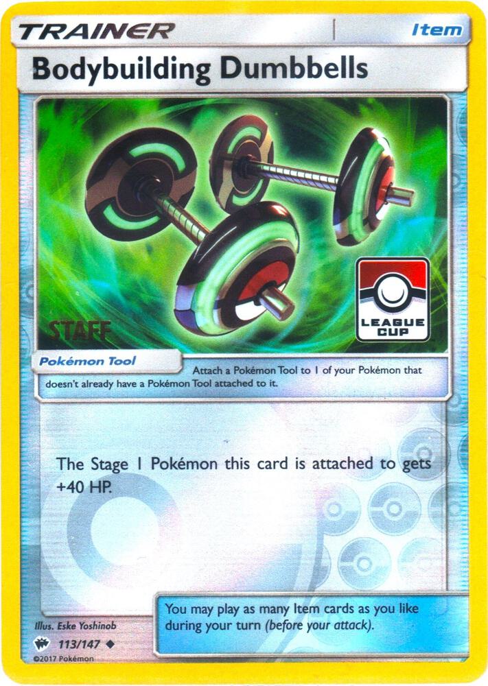 Bodybuilding Dumbbells (League Cup) [Staff] 113/147 card from League & Championship Cards
