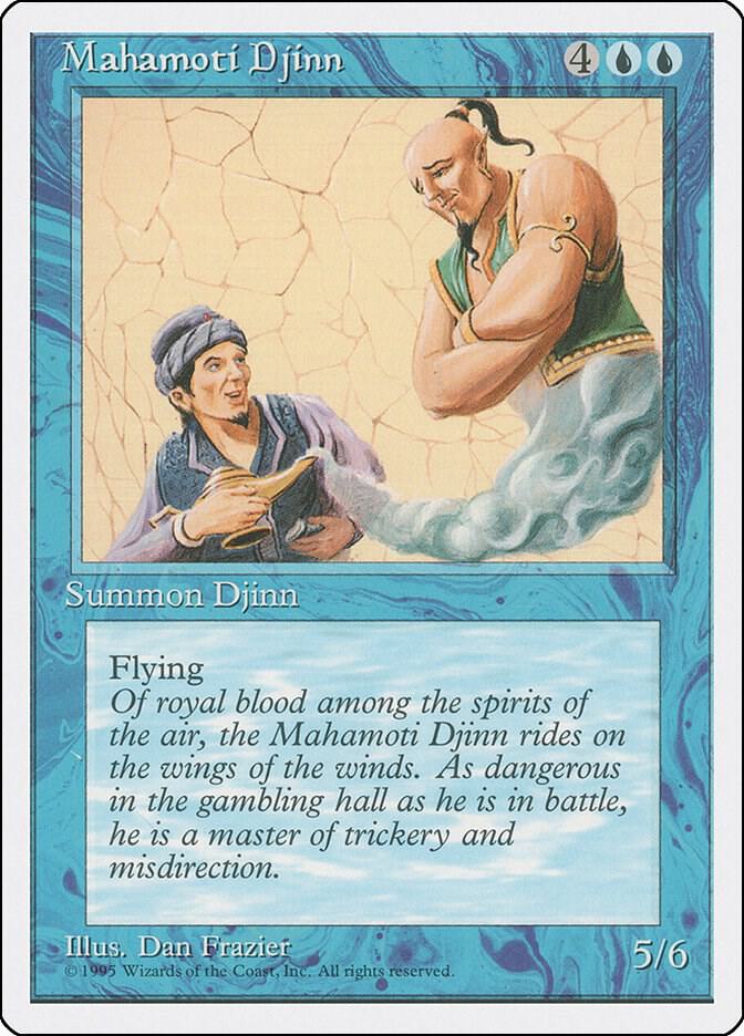 Mahamoti Djinn card from Fourth Edition