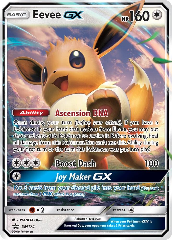 Eevee GX SM174 card from SM Promos