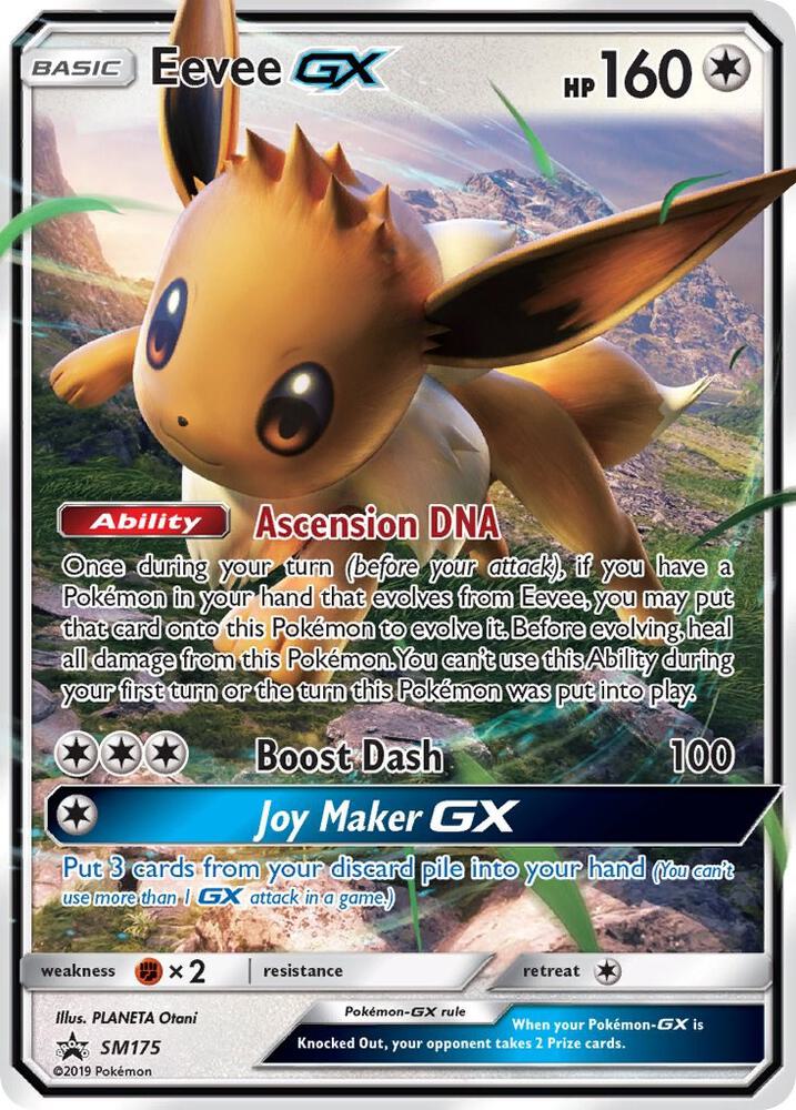 Eevee GX SM175 card from SM Promos