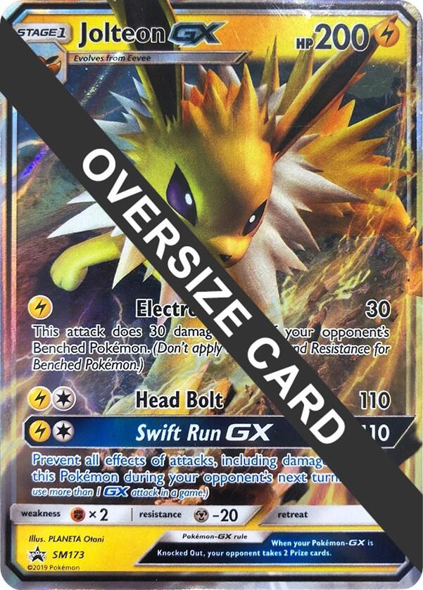 Jolteon GX (SM Black Star Promo) SM173 card from Jumbo Cards