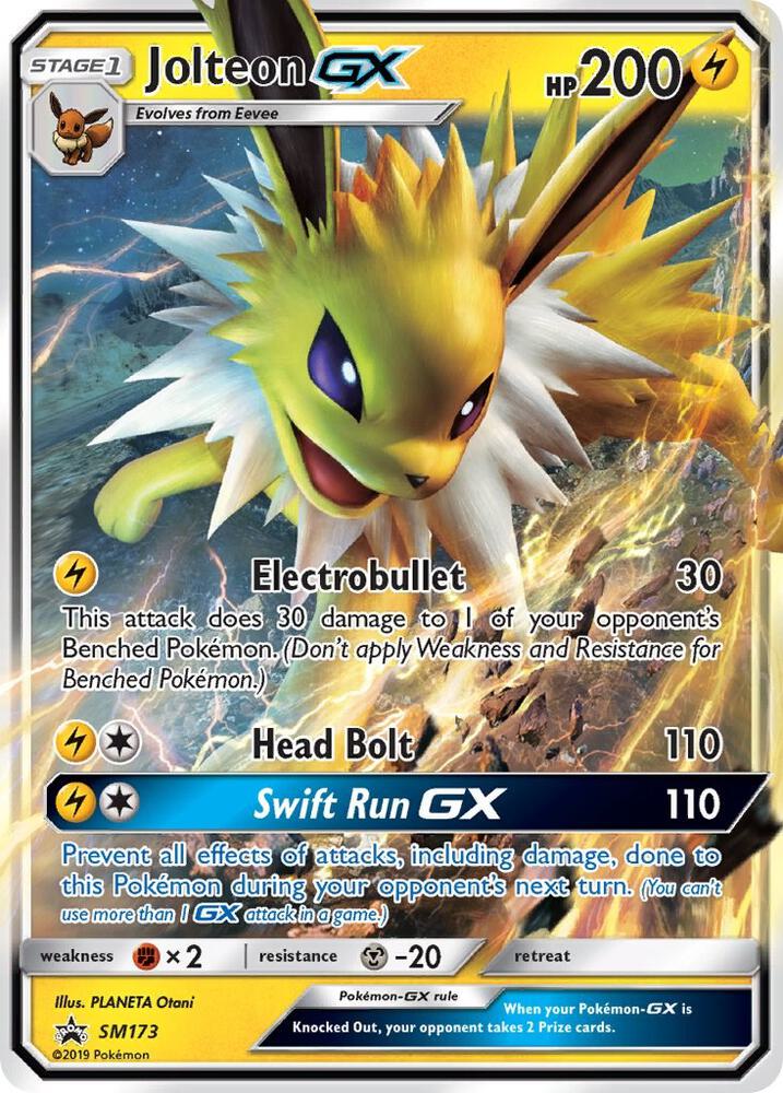 Jolteon GX SM173 card from SM Promos