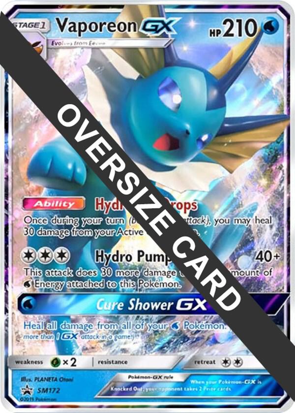 Vaporeon GX SM172 card from Jumbo Cards
