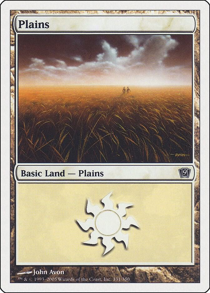 Plains 331 card from 9th Edition