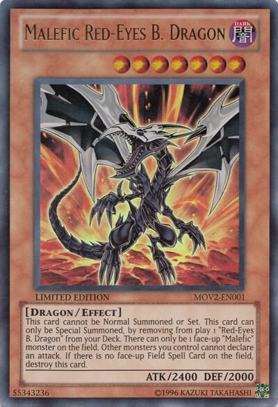 Malefic Red-Eyes B. Dragon MOV2-EN001 card from Bonds Beyond Time Movie Pack