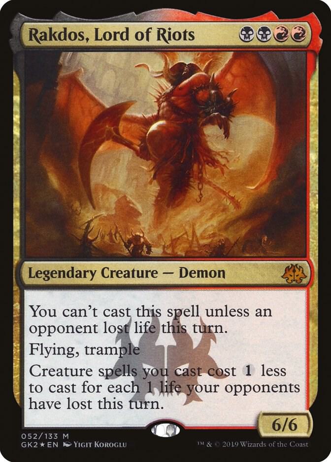 Rakdos, Lord of Riots 52 card from Ravnica Allegiance: Guild Kits